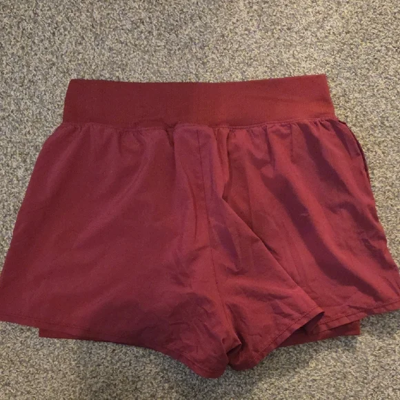 Nike Women's Burgundy Athletic Shorts - Picture 2 of 8